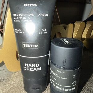 Preston Restorative Amber Vitamin C Hand Cream - Black sunscreen men’s